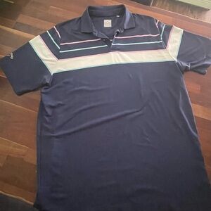 Callaway Blue and Pink Polo Shirt Athletic Style